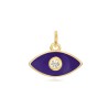 Charm Circonita Ojo - Enamel - 6 * 11 mm -  Bañada Oro