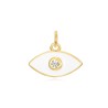 Charm Circonita Ojo - Enamel - 6 * 11 mm -  Bañada Oro