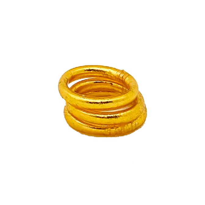 Anillo Pan de Oro - 3 mm - Dorado