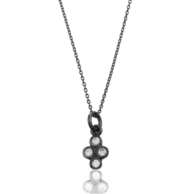 Collar 4 Circonitas - Cruz - 39+5cm