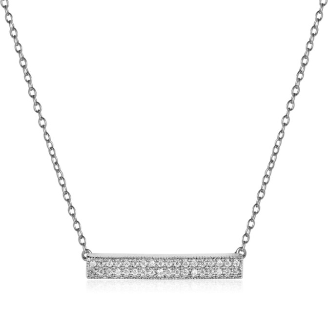 Collar Circonita - Rectangulo - 38+3cm