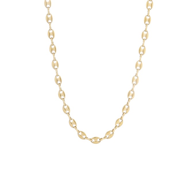 Collar Calabrote Acero - 36+6cm y 40+6cm- Bañado Oro