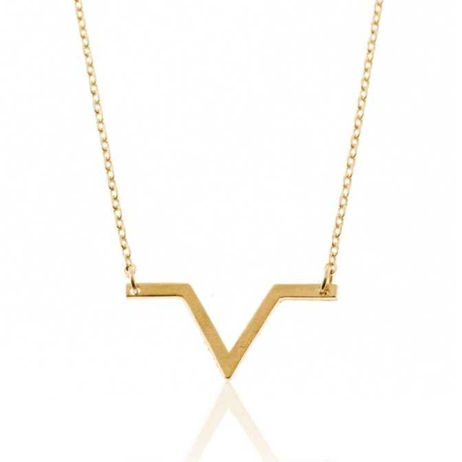 Collar Bronce - ´´V´´19*9 mm