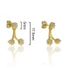 CPE1606 - PENDIENTES TRIPLE CIRCONITAS