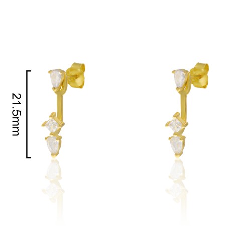 CPE1607 - PENDIENTES DOBLE TALLA LÁGRIMA