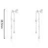 CPE1610 - PENDIENTES LARGOS DOBLE CADENA CHATONES