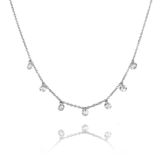 Collar Circonita - 7 CZ - 40+5cm