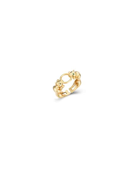 Anillo Pantera Circonita - 8mm - Bañado Oro Anillo Pantera Circonita - 8mm - Bañado Oro