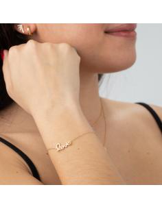 Pulsera Plata - Love 9*17mm