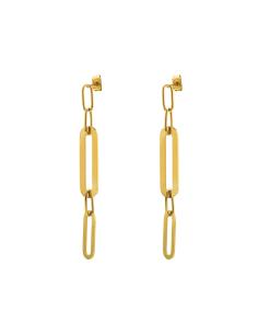Pendientes Acero - Eslabon - 60 mm