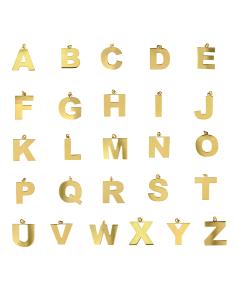 Charm - Letra 20 mm - Color Oro y Acero