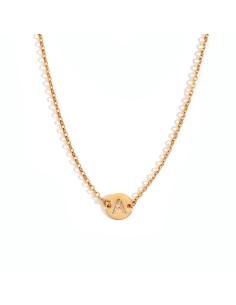 Entrepiezas - Letra 8mm - Color Oro y Acero