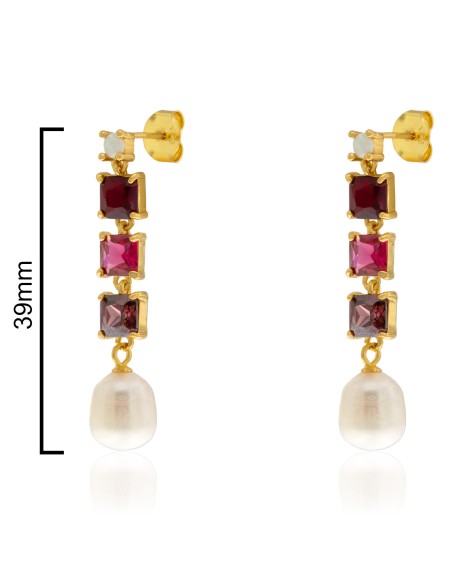 CPE1600 - PENDIENTES LARGOS TALLA PRINCESA MIX COLOR