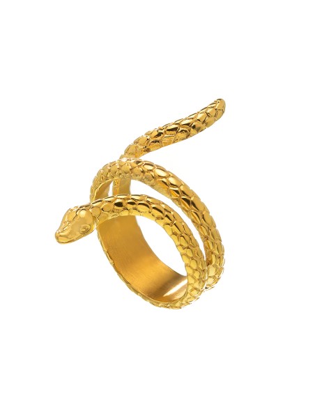 Anillo Acero Serpiente - 35 mm