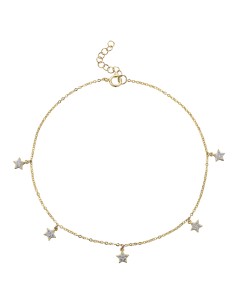 Tobillera Circonita - Star 5mm - 22+3 2