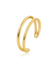 Anillo Plata - Doble - Plata Chapado Oro y Plata Rodiada 2