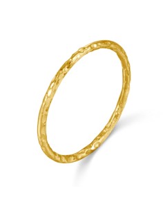 Anillo Plata - Martillado 1mm 2