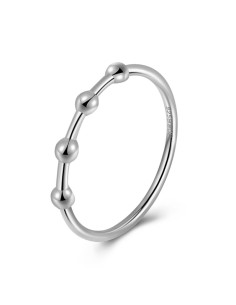 Anillo Plata - Bolitas 2