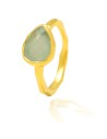 Anillo Mineral - Plata Chapado Oro