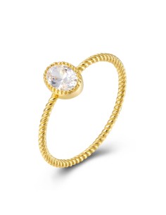 Anillo Circonita - Trenzado 2