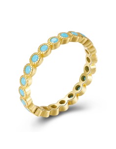 Anillo Circonita - Turquesa 2