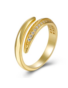 Anillo Spiral - Circonita Blanca 2