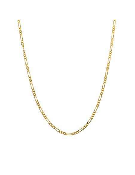 Cadena Figaro - 40cm y 50cm - Bañado Oro y Plata Rodiada
