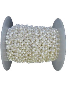 Rosary Chain - 1m Pearl - Gold Plated. Silver and Rutenium Silver 2