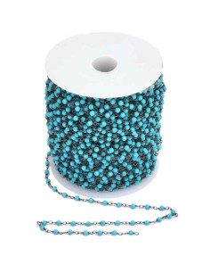 Cadena Rosario Turquesa 2