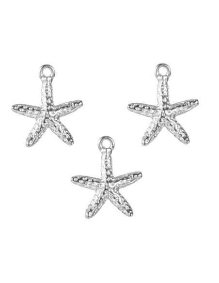 Charm Plata - Estrella 12mm
