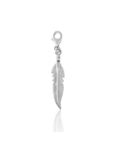 Charm Plata - Pluma 25mm 2