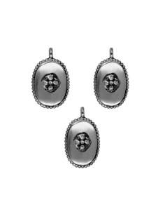 Charm Plata - Ovalo 14*9mm 2