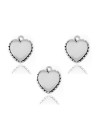 Charm Plata - Corazon 9mm