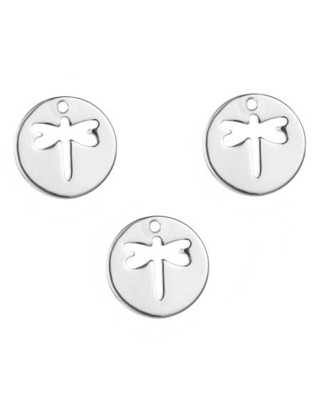 Charm Plata - Libelula 10mm
