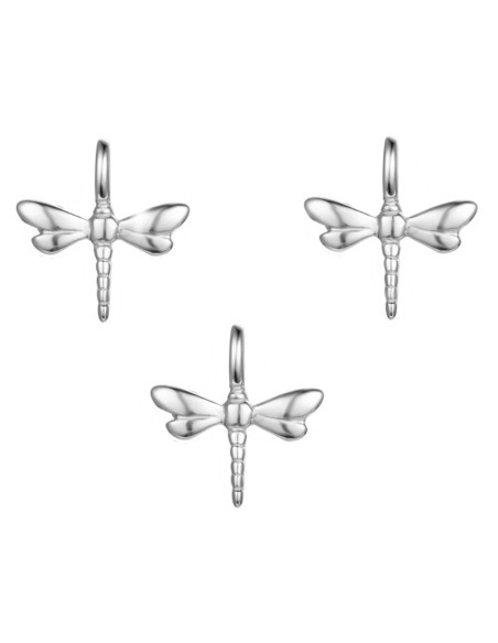 Charm Plata - libelula 8*11mm