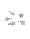 Charm Plata - Flor 13mm