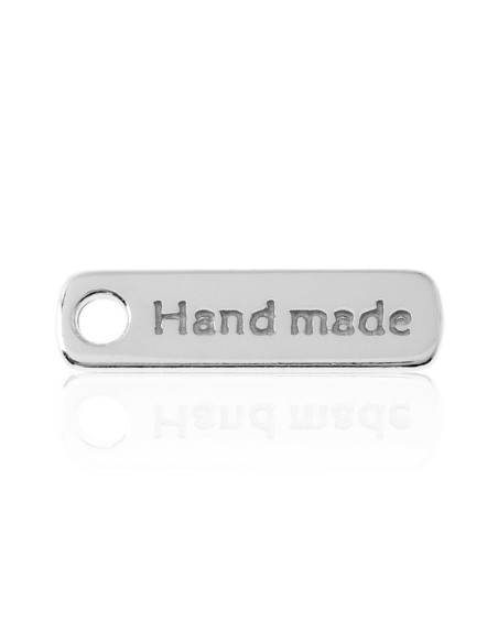 Charm Placa - "Hand Made" - 18*5mm