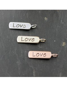 Charm Placa - Love - 11*8mm 2