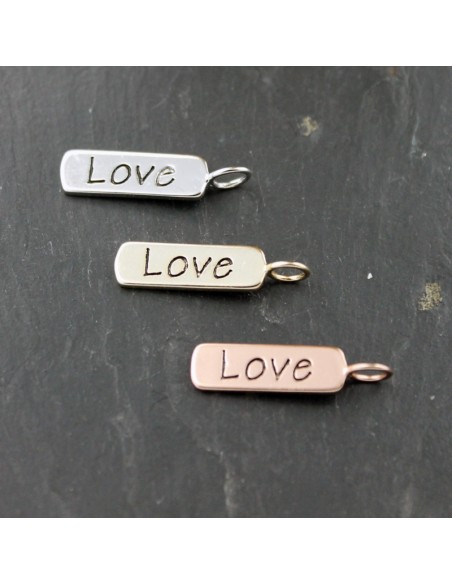 Charm Placa - Love - 11*8mm