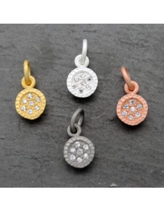 Charm Circonita - Circulo 6mm 2