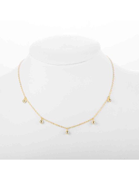 Collar Plata - Bolitas