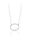 Collar Plata - Oval 14*18mm