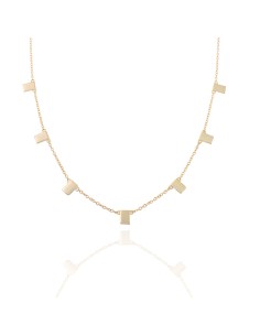 Collar Plata - Chapa 4*6mm 2