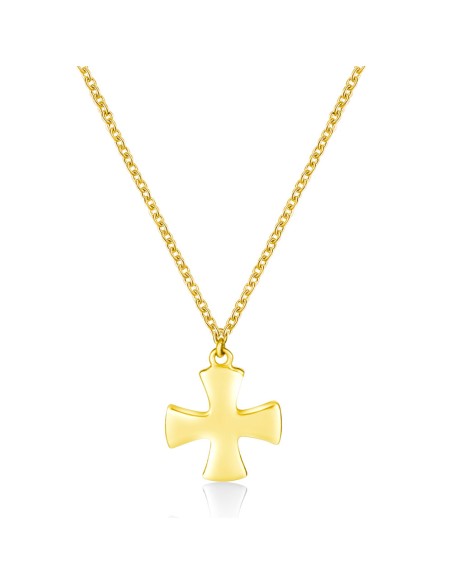 Collar Plata - Cruz 10mm