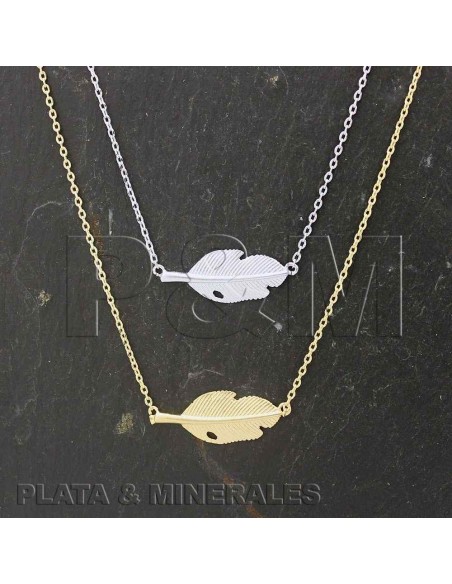 Collar Bronce - Pluma