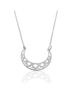 Collar Plata - Luna 22mm 2