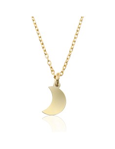 Collar Plata - Luna 8mm 2