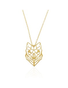 Collar Plata - Tigre Origami 2