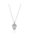 Collar Plata - Calavera 12mm