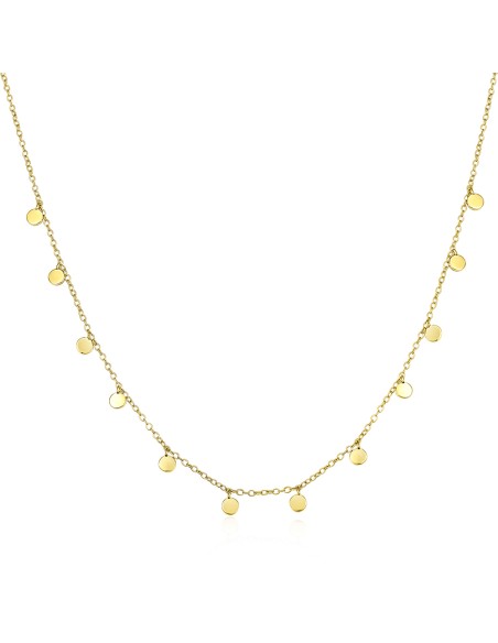 Collar Plata - 12 Chapas 3mm